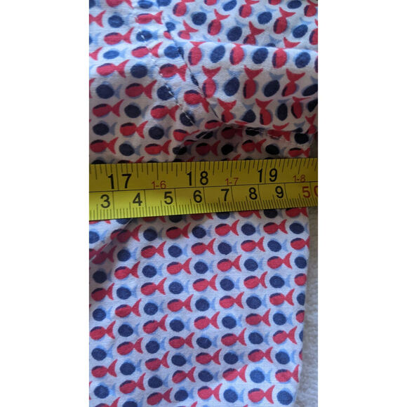 Giusto Riccardi Button Down Colorful Fish Print Long Sleeve Shirt, Made in Italy - Picture 9 of 11